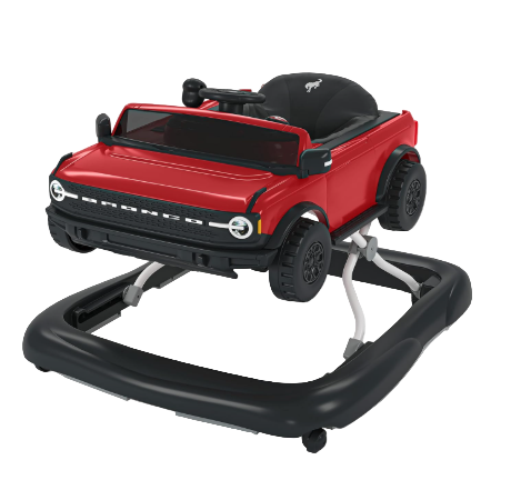 Bright Starts Ways To Play 4-In-1 Baby Activity Walker, Red, Ford Bronco