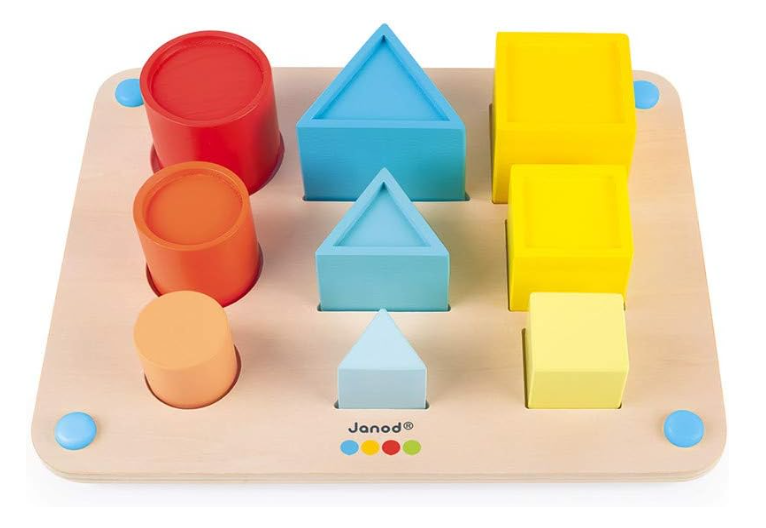Janod Essential Wooden Volumes Puzzle Game