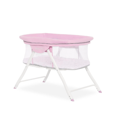 Dream On Me Poppy Traveler Portable Bassinet, Purple and Pink