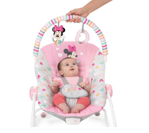 Bright Starts Infant to Toddler Rocker Seat, Minnie Forever Besties