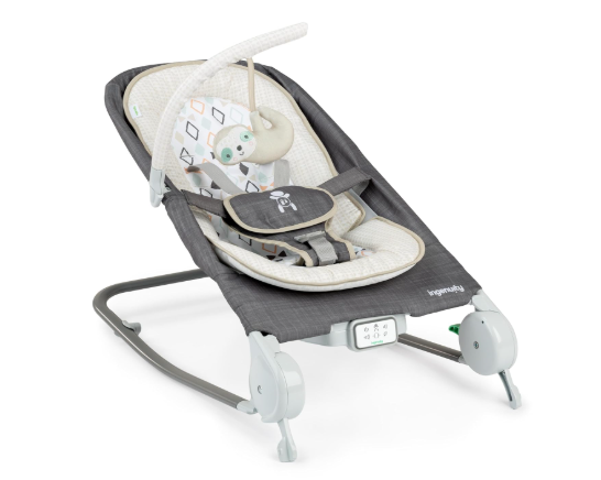 Ingenuity Happy Belly Rock-to-Bounce Massage Seat, Parker