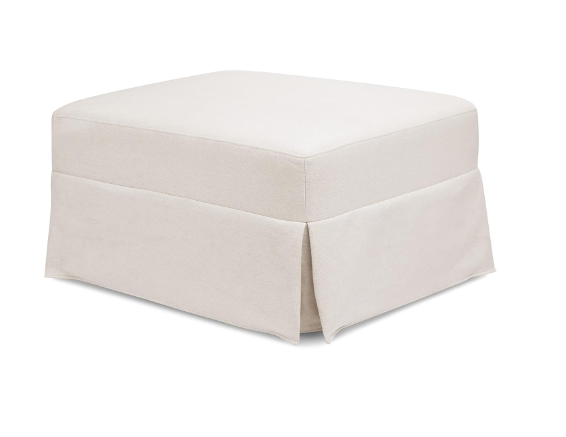Namesake Crawford Gliding Ottoman, Performance Cream Eco-Weave