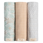 Shop Crane Baby Cotton Muslin Swaddle Blankets Set of 3, Beach Life at GoodBuy Gear