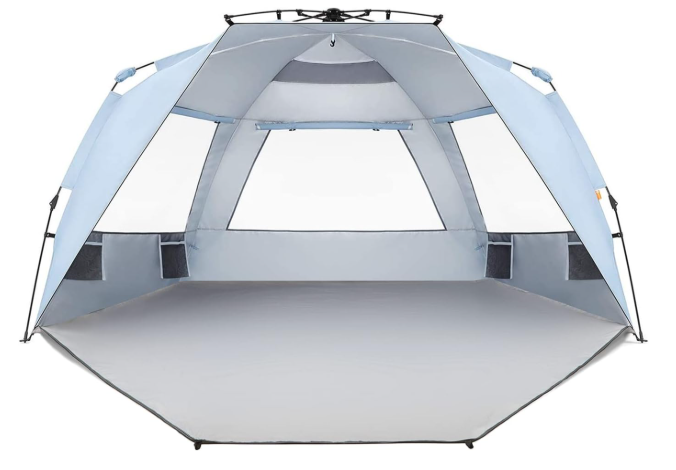 Easthills Outdoors Instant Shader Silver Shelter XL Beach Tent, Sky Blue