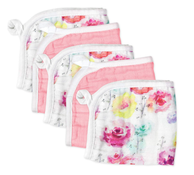 Shop Honest Baby 5pack Washcloths, Rose Blossom/Pink at GoodBuy Gear
