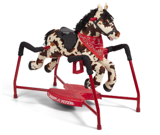 Radio Flyer Freckles Plush Interactive Riding Horse