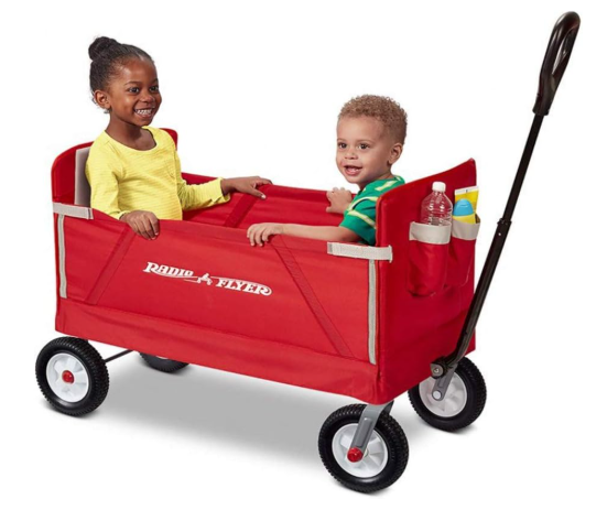 Radio Flyer Ultimate EZ Fold Wagon, Red, without Canopy