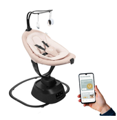 Shop Babymoov Swoon Evolution Smart Baby Swing, Cream/Black at GoodBuy Gear