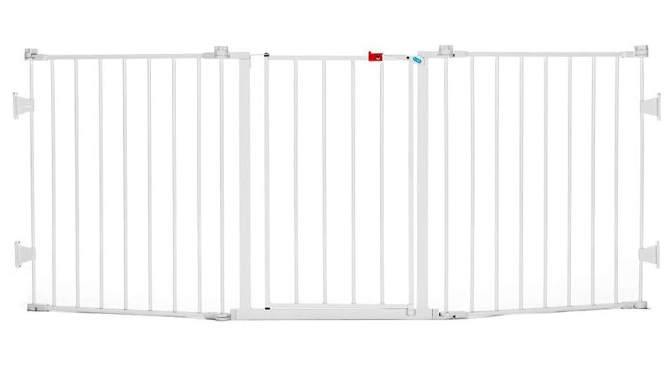 Regalo Flexi Extra Wide Baby Gate, White