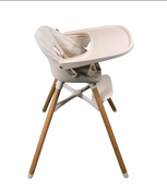 Shop Lalo The Chair, Grapefruit, Natural Wood at GoodBuy Gear