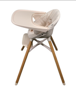 Shop Lalo The Chair, Grapefruit, Natural Wood at GoodBuy Gear