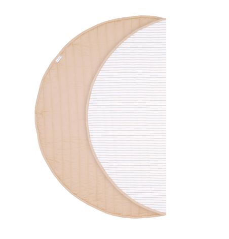Shop Toddlekind Luxe Organic Cotton Reversible Playmat The Snuggle Mat, Stripes Sandstone at GoodBuy Gear