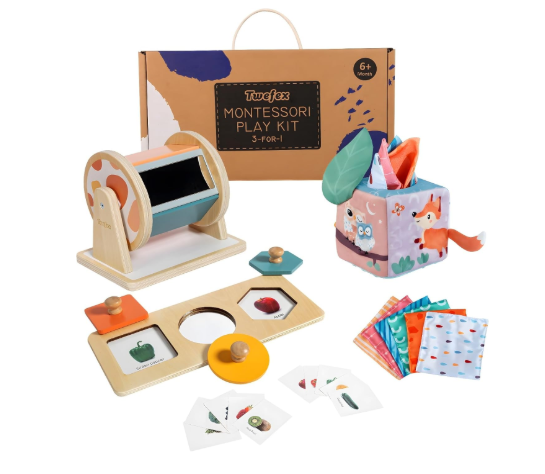 Twefex Montessori Play Kit, 3 in 1