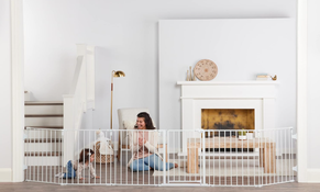Shop Regalo 2 in 1 Super Wide Safety Gate and Play Yard, 144"x28" at GoodBuy Gear