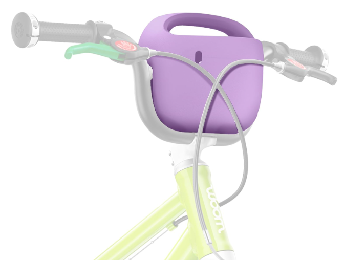 Woom POP Kids' Bike Basket, Wild Violet