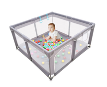 Shop LIAMST Large Baby Playard Activity Center, Grey, 50x50 at GoodBuy Gear