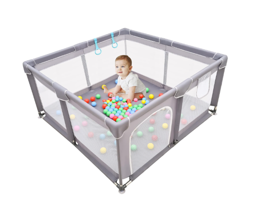 Shop LIAMST Large Baby Playard Activity Center, Grey, 50x50 at GoodBuy Gear