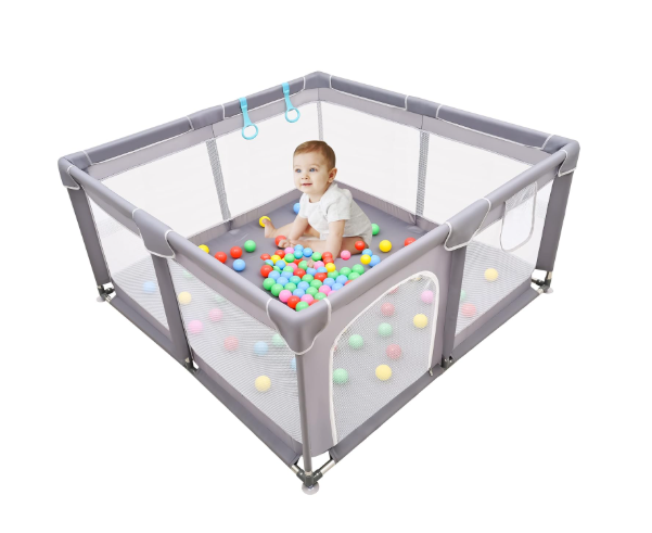 Shop LIAMST Large Baby Playard Activity Center, Grey, 50x50 at GoodBuy Gear