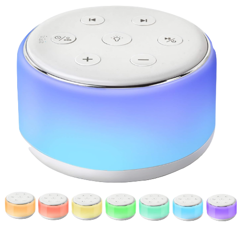 Shop Famisym White Noise Sound Machine with Night Light, White at GoodBuy Gear