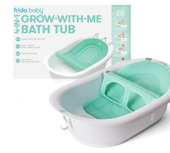 Shop FridaBaby Grow-With-Me Bath Tub, Updated, Mesh Seat at GoodBuy Gear