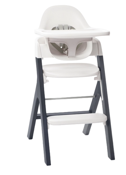 Shop Mockingbird High Chair, 2.0, Midnight Beech, White at GoodBuy Gear