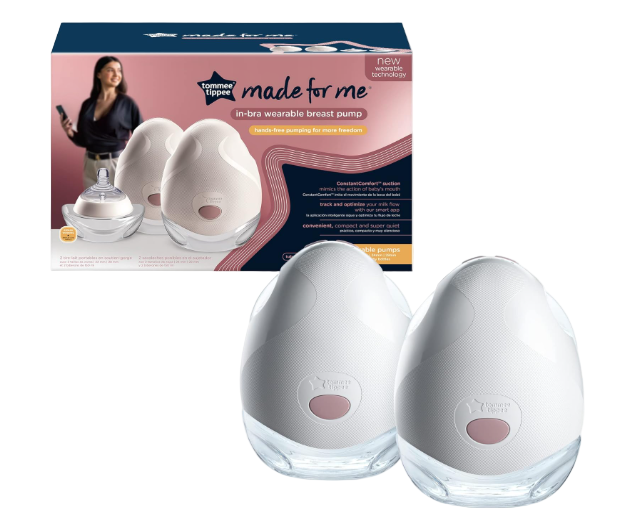 Tommee Tippee Made For Me Wearable Breast Pump, White, Double