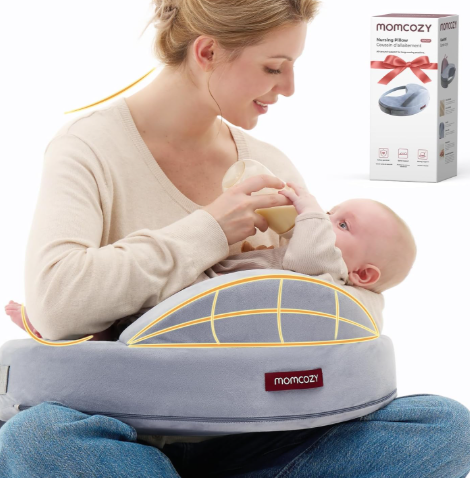 Shop Momcozy MaxSupport Nursing Pillow, Grey Original at GoodBuy Gear