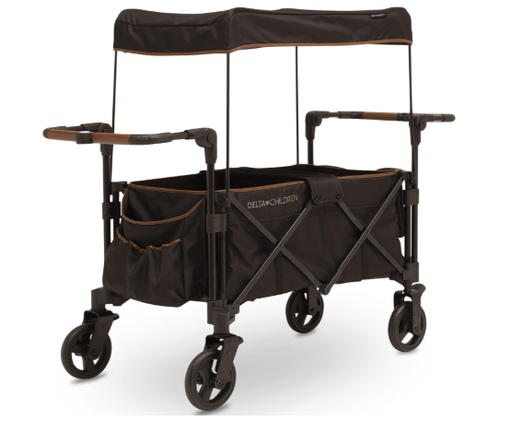 Shop Delta Children Hercules Stroller Wagon for 2 Kids, Black at GoodBuy Gear