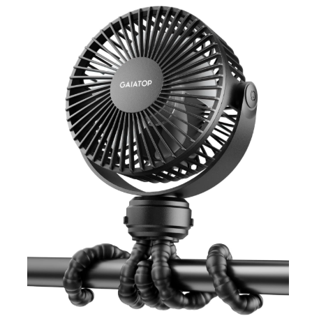 Shop Gaiatop Mini Portable Stroller Fan, Black at GoodBuy Gear