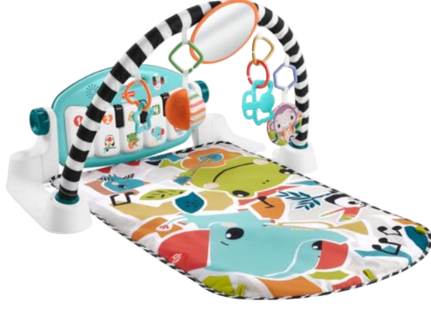 Fisher Price Glow And Grow Kick And Play Piano Activity Mat, New Blue