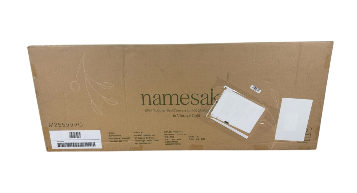 Shop Million Dollar Baby Abigail-Winston Mini Toddler Bed Conversion Kit (M25599), Vintage Gold at GoodBuy Gear