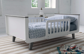 Shop Little Partners MOD Toddler Bed, White/Grey at GoodBuy Gear