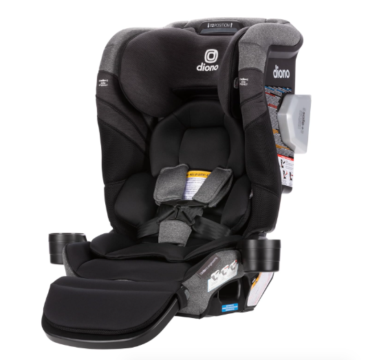 Diono Radian 3RXT SafePlus Car Seat, 2024, Black Storm