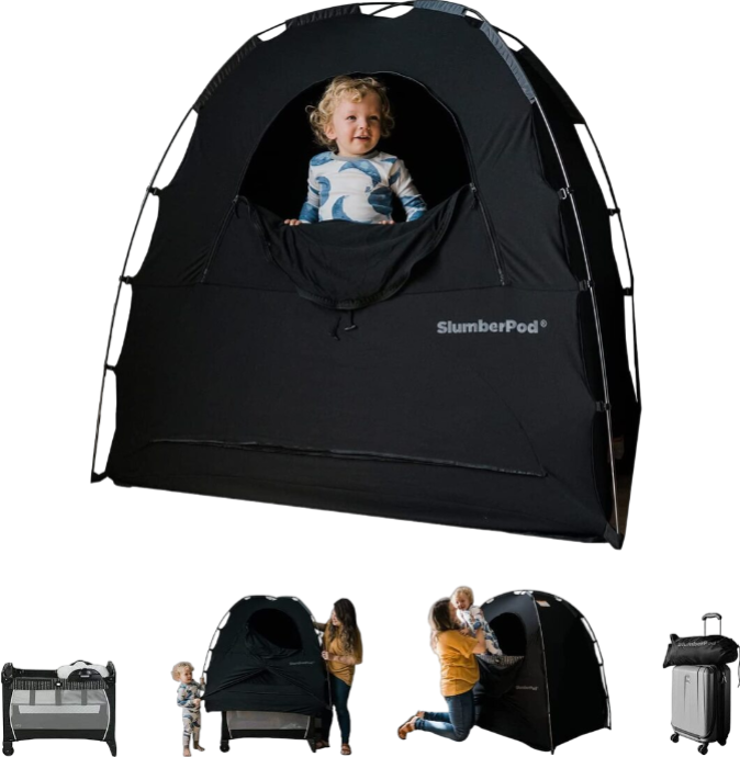 Shop SlumberPod 2.0 Sleep Canopy, Black with Gray at GoodBuy Gear
