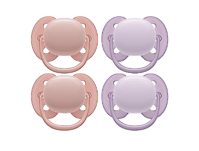 Shop Philips Avent Ultra Soft Pacifier, 0-6 Months, 4 Pack, Lychee/Fresh Lilac at GoodBuy Gear