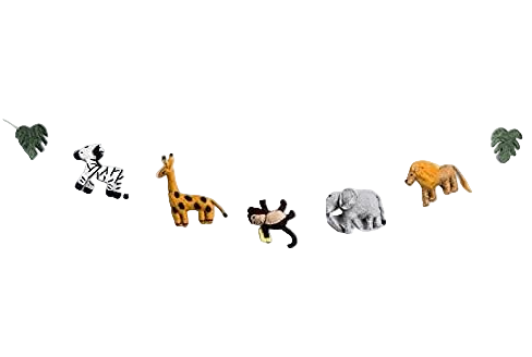 Shop Nivas Jungle Animals Felt Garland, Safari at GoodBuy Gear