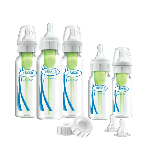 Shop Dr. Brown's Natural Flow Options+ Anti-Colic Newborn Gift Set, Green, 14 Count at GoodBuy Gear