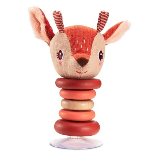 Lilliputiens Suction Cup Rattle, Stella the Deer