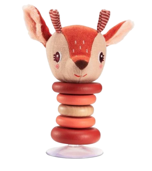 Shop Lilliputiens Suction Cup Rattle, Stella the Deer at GoodBuy Gear