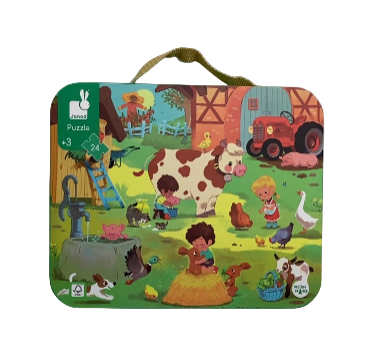Shop Janod A Day at The Farm 24 Piece Puzzle at GoodBuy Gear