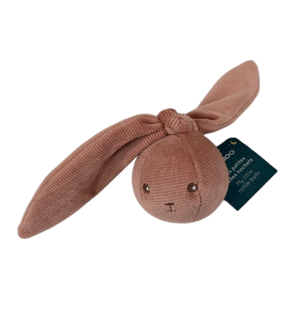 Kaloo Rabbit Rattle Ball, Terracotta