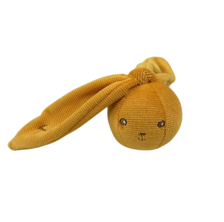 Kaloo Rabbit Rattle Ball, Ochre