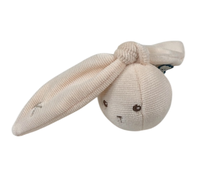 Kaloo Rabbit Rattle Ball, Cream