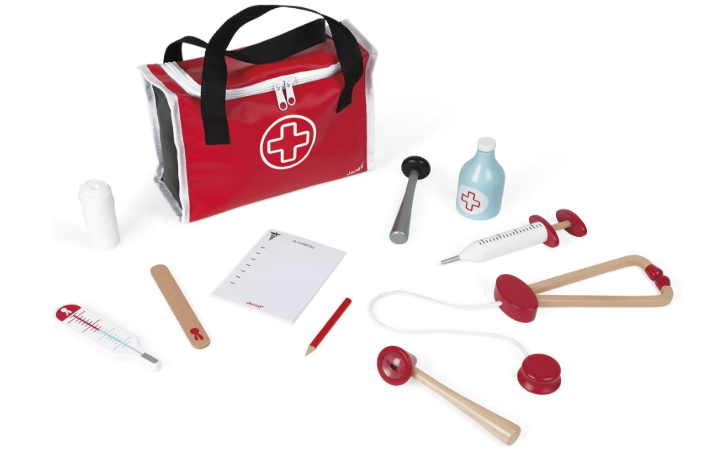 Janod Doctor's Suitcase Play Set, 10 piece set