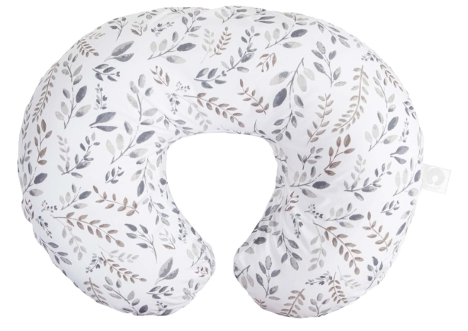 Boppy Nursing and Infant Support Pillow, Grey Taupe Leaves