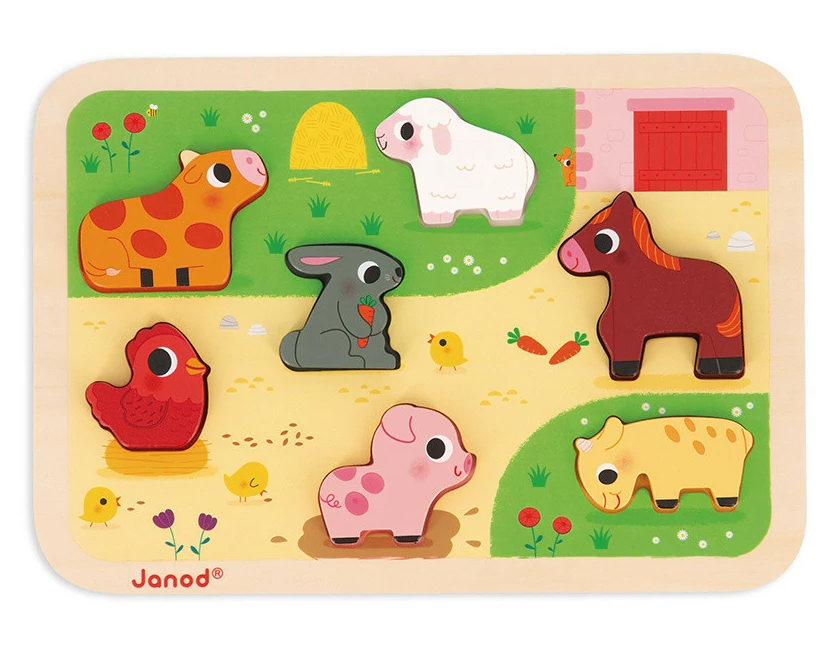 Janod Chunky Puzzle, Farm