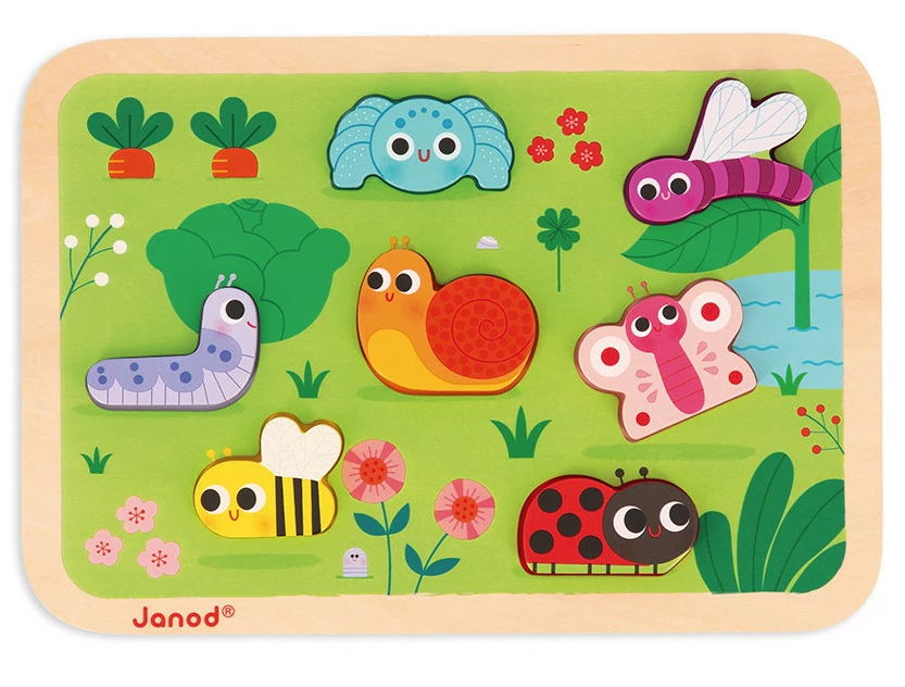 Janod Chunky Puzzle, Garden