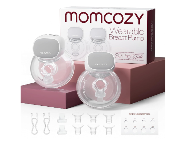 Momcozy S9 Pro Double Wearable Breast Pump, Gray