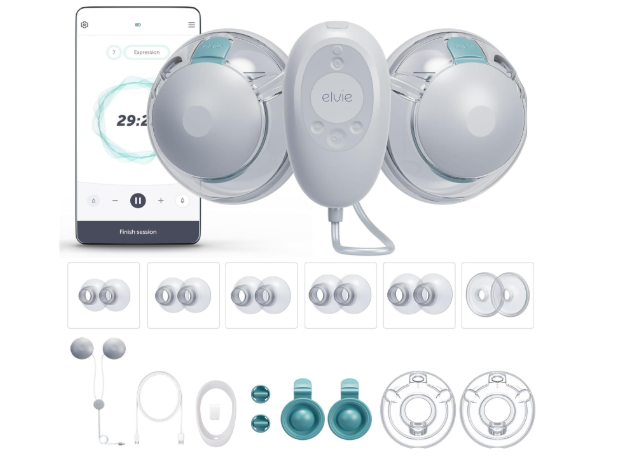 Elvie Stride 2 Hands Free Breast Pump, Double