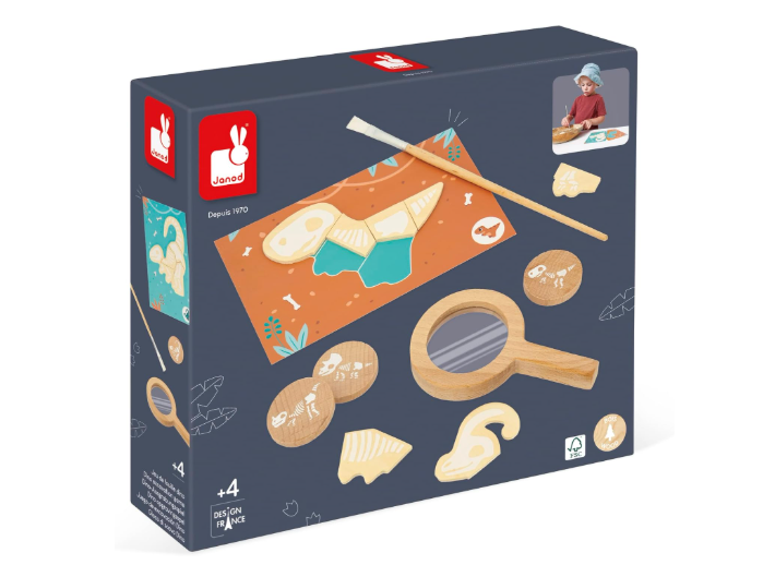 Janod Dinosaur Dig Puzzle Game, Excavate Set